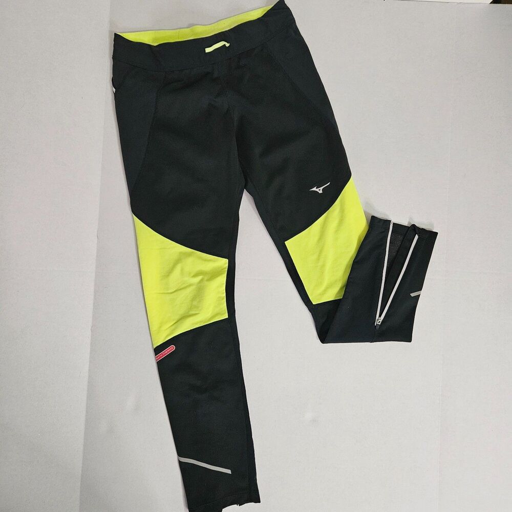 EUC Mizuno Breath Thermo Running Legging Tight XS Women's Reflective Zip Cold